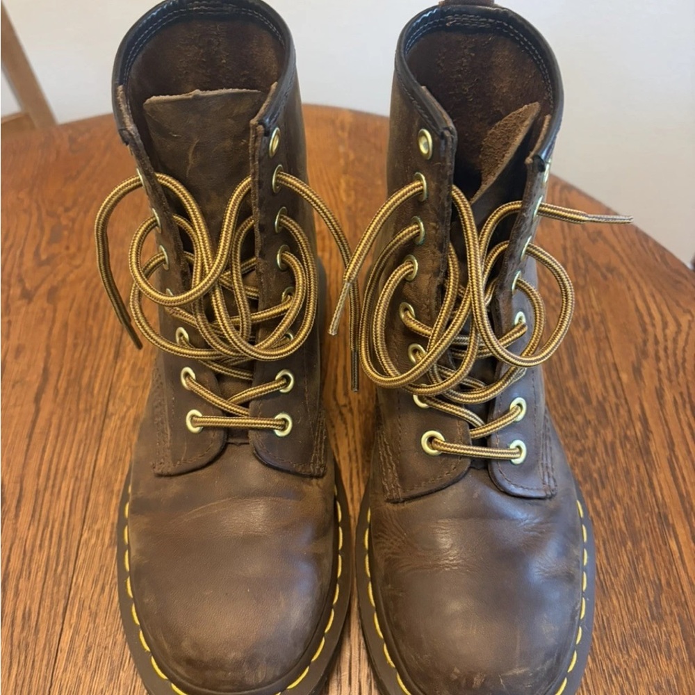 Dr. Martens Brown Lace Up Boots